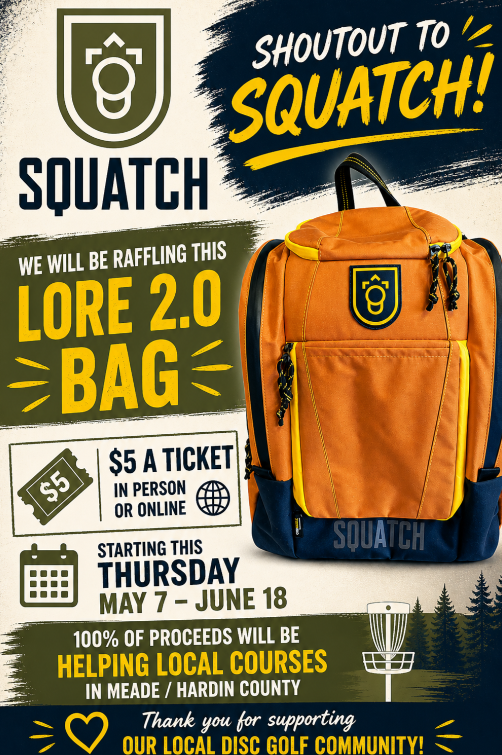 1 Raffle Ticket for a Squatch Bag