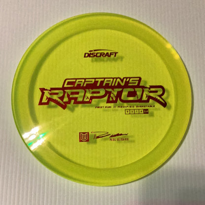 2021 Discraft Captain Raptor Z